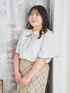 Re-J＆SUPURE(リジェイ＆スプル) |【Komachiコラボ】［3WAY］ボウタイブラウス