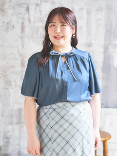 Re-J＆SUPURE(リジェイ＆スプル) |【Komachiコラボ】［3WAY］ボウタイブラウス