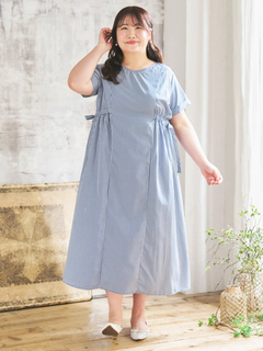 Re-J＆SUPURE(リジェイ＆スプル) |【Komachiコラボ】サイドリボンシャツワンピース