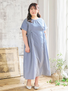 Re-J＆SUPURE(リジェイ＆スプル) |【Komachiコラボ】サイドリボンシャツワンピース