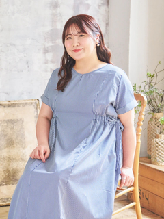 Re-J＆SUPURE(リジェイ＆スプル) |【Komachiコラボ】サイドリボンシャツワンピース