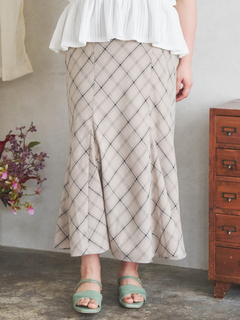 Re-J＆SUPURE(リジェイ＆スプル) |【Komachiコラボ】チェックマーメイドスカート