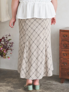 Re-J＆SUPURE(リジェイ＆スプル) |【Komachiコラボ】チェックマーメイドスカート