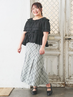 Re-J＆SUPURE(リジェイ＆スプル) |【Komachiコラボ】チェックマーメイドスカート