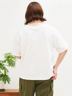 Re-J＆SUPURE(リジェイ＆スプル) |【接触冷感】ラメロゴ刺繍Tシャツ