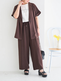 Re-J＆SUPURE(リジェイ＆スプル) |【接触冷感】ラメロゴ刺繍Tシャツ