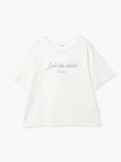Re-J＆SUPURE(リジェイ＆スプル) |【接触冷感】ラメロゴ刺繍Tシャツ
