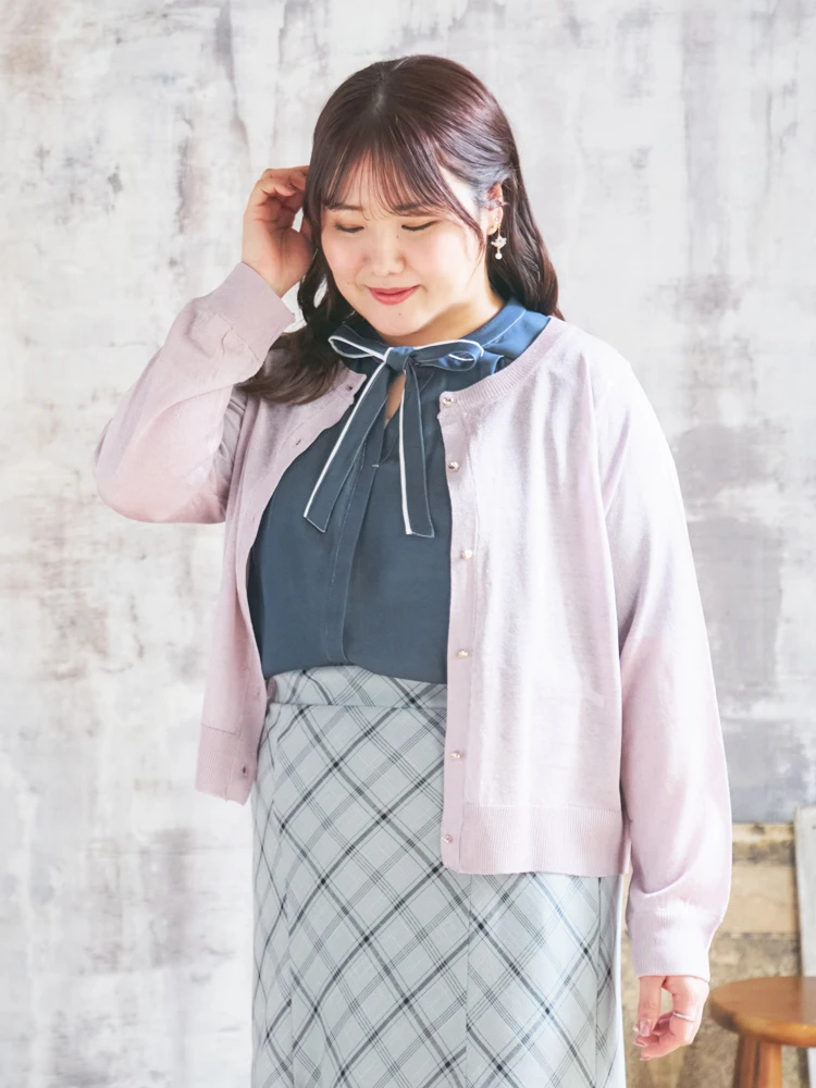 Re-J＆SUPURE(リジェイ＆スプル) |【Komachiコラボ】ラメシアークルーカーデ