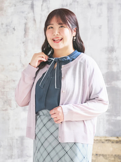 Re-J＆SUPURE(リジェイ＆スプル) |【Komachiコラボ】ラメシアークルーカーデ