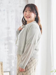 Re-J＆SUPURE(リジェイ＆スプル) |【Komachiコラボ】ラメシアークルーカーデ