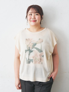 Re-J＆SUPURE(リジェイ＆スプル) |【Komachiコラボ】フラワープリントニット