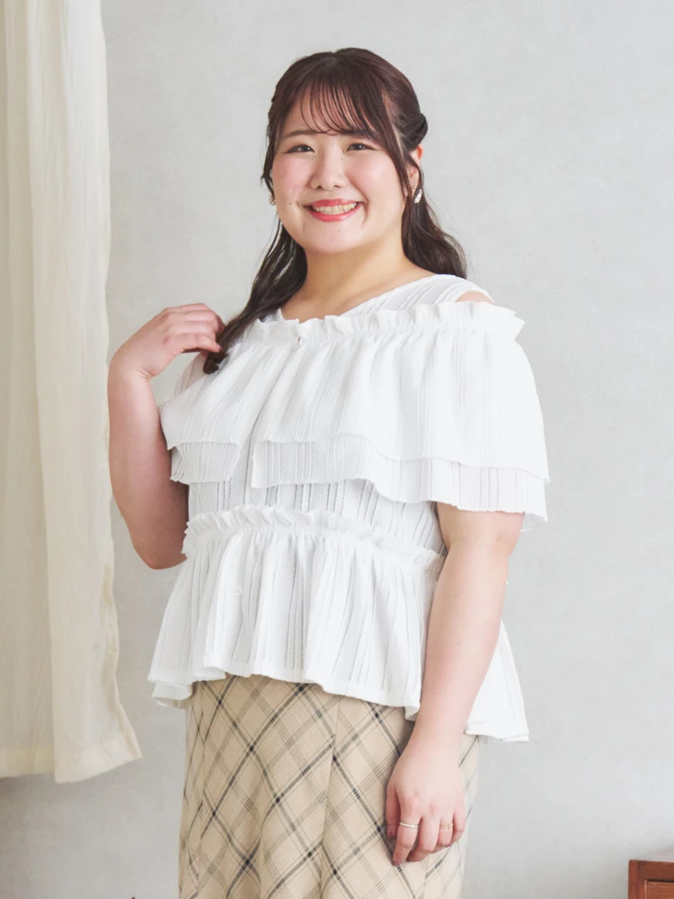 Re-J＆SUPURE(リジェイ＆スプル) |【Komachiコラボ】［4WAY］フリルプルオーバー