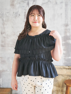 Re-J＆SUPURE(リジェイ＆スプル) |【Komachiコラボ】［4WAY］フリルプルオーバー