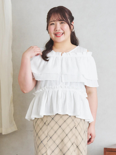 Re-J＆SUPURE(リジェイ＆スプル) |【Komachiコラボ】［4WAY］フリルプルオーバー