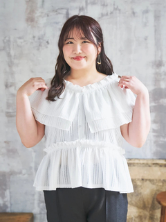 Re-J＆SUPURE(リジェイ＆スプル) |【Komachiコラボ】［4WAY］フリルプルオーバー