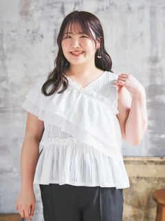 Re-J＆SUPURE(リジェイ＆スプル) |【Komachiコラボ】［4WAY］フリルプルオーバー