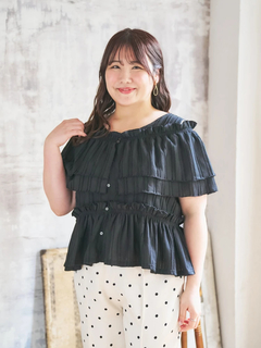 Re-J＆SUPURE(リジェイ＆スプル) |【Komachiコラボ】［4WAY］フリルプルオーバー