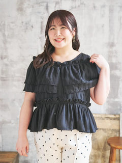 Re-J＆SUPURE(リジェイ＆スプル) |【Komachiコラボ】［4WAY］フリルプルオーバー