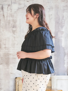 Re-J＆SUPURE(リジェイ＆スプル) |【Komachiコラボ】［4WAY］フリルプルオーバー