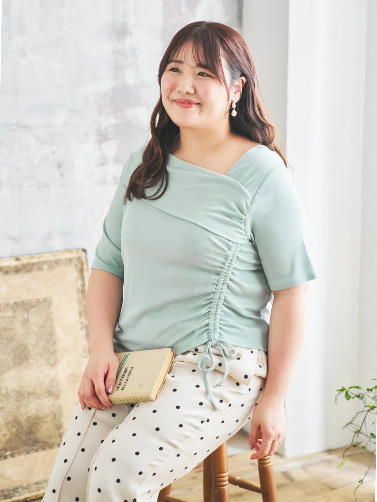 Re-J＆SUPURE(リジェイ＆スプル) |【Komachiコラボ】オフショルドロストプルオーバー