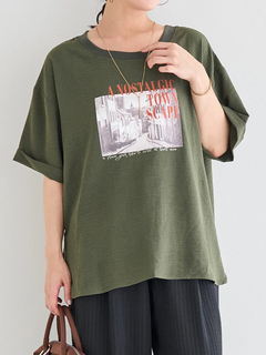 Re-J＆SUPURE(リジェイ＆スプル) |シボサテン転写プリントTシャツ