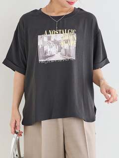 Re-J＆SUPURE(リジェイ＆スプル) |シボサテン転写プリントTシャツ