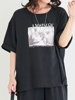 Re-J＆SUPURE(リジェイ＆スプル) |シボサテン転写プリントTシャツ