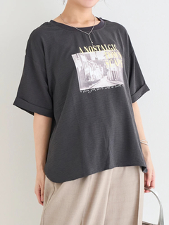 Re-J＆SUPURE(リジェイ＆スプル) |シボサテン転写プリントTシャツ