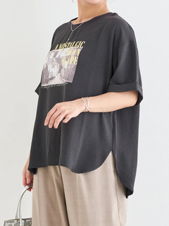 Re-J＆SUPURE(リジェイ＆スプル) |シボサテン転写プリントTシャツ