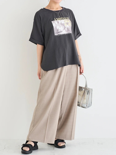Re-J＆SUPURE(リジェイ＆スプル) |シボサテン転写プリントTシャツ