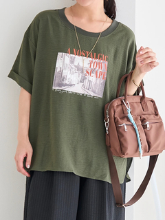 Re-J＆SUPURE(リジェイ＆スプル) |シボサテン転写プリントTシャツ