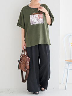 Re-J＆SUPURE(リジェイ＆スプル) |シボサテン転写プリントTシャツ