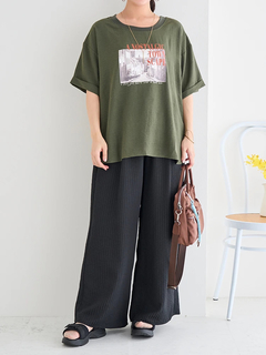 Re-J＆SUPURE(リジェイ＆スプル) |シボサテン転写プリントTシャツ
