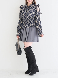 Re-J＆SUPURE(リジェイ＆スプル) |【WEB限定】サイドベルトプリーツミニスカート