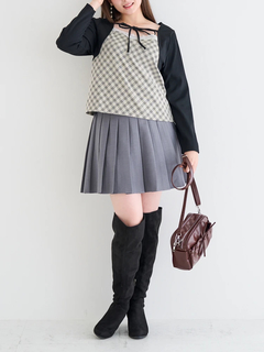 Re-J＆SUPURE(リジェイ＆スプル) |【WEB限定】サイドベルトプリーツミニスカート