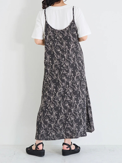 Re-J＆SUPURE(リジェイ＆スプル) |【接触冷感・UV】[SET]Tシャツ×キャミワンピース（花柄・ドット柄）
