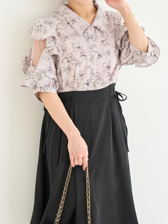 Re-J＆SUPURE(リジェイ＆スプル) |【WEB限定】花柄フリル袖ドッキングワンピース