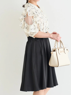 Re-J＆SUPURE(リジェイ＆スプル) |【WEB限定】花柄フリル袖ドッキングワンピース