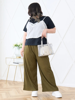 Re-J＆SUPURE(リジェイ＆スプル) |【らむちゃんコラボ】レースビスチェ×Tシャツアンサンブル