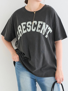 Re-J＆SUPURE(リジェイ＆スプル) |ピグメント加工風ロゴプリントTシャツ