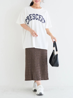 Re-J＆SUPURE(リジェイ＆スプル) |ピグメント加工風ロゴプリントTシャツ