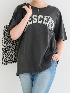 Re-J＆SUPURE(リジェイ＆スプル) |ピグメント加工風ロゴプリントTシャツ