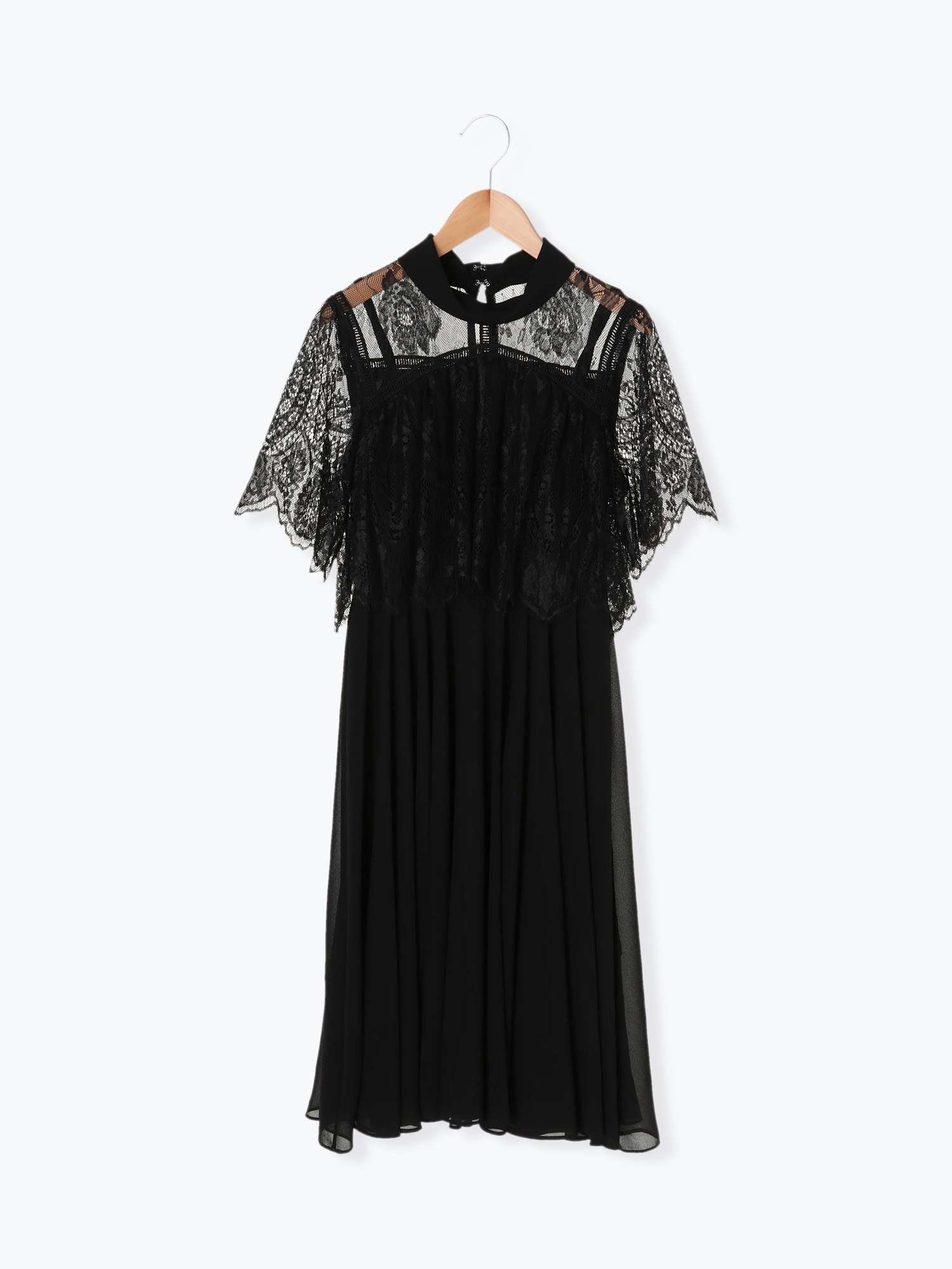 プチハイネックレース袖ワンピースドレス / LUDIC PARK（ル