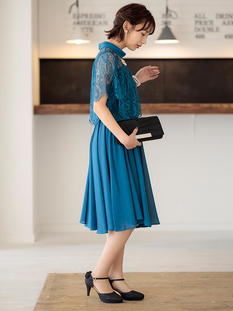 KOEISTORE パーティードレス レディース 春 夏 春夏 紺 結婚式