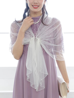 ビジューショール 極美品】SUEWONG/スー・ウォン シルク100%ビジュー