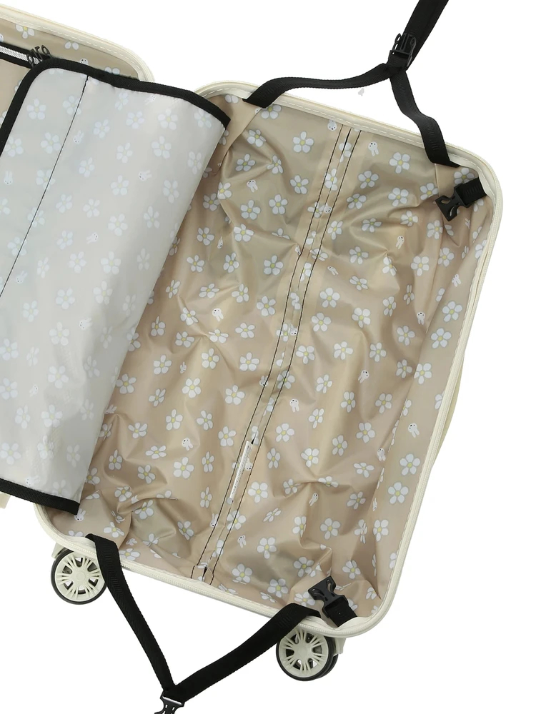 旅行の必需品✨️メニーフェイスホワイトハピタス スーツケース グッズ