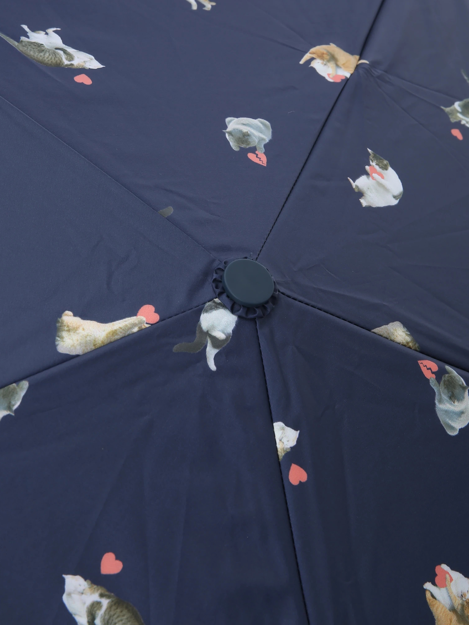 Wpc.】遮光軽量アンブレにゃん晴雨兼用折りたたみ傘 / Hare no