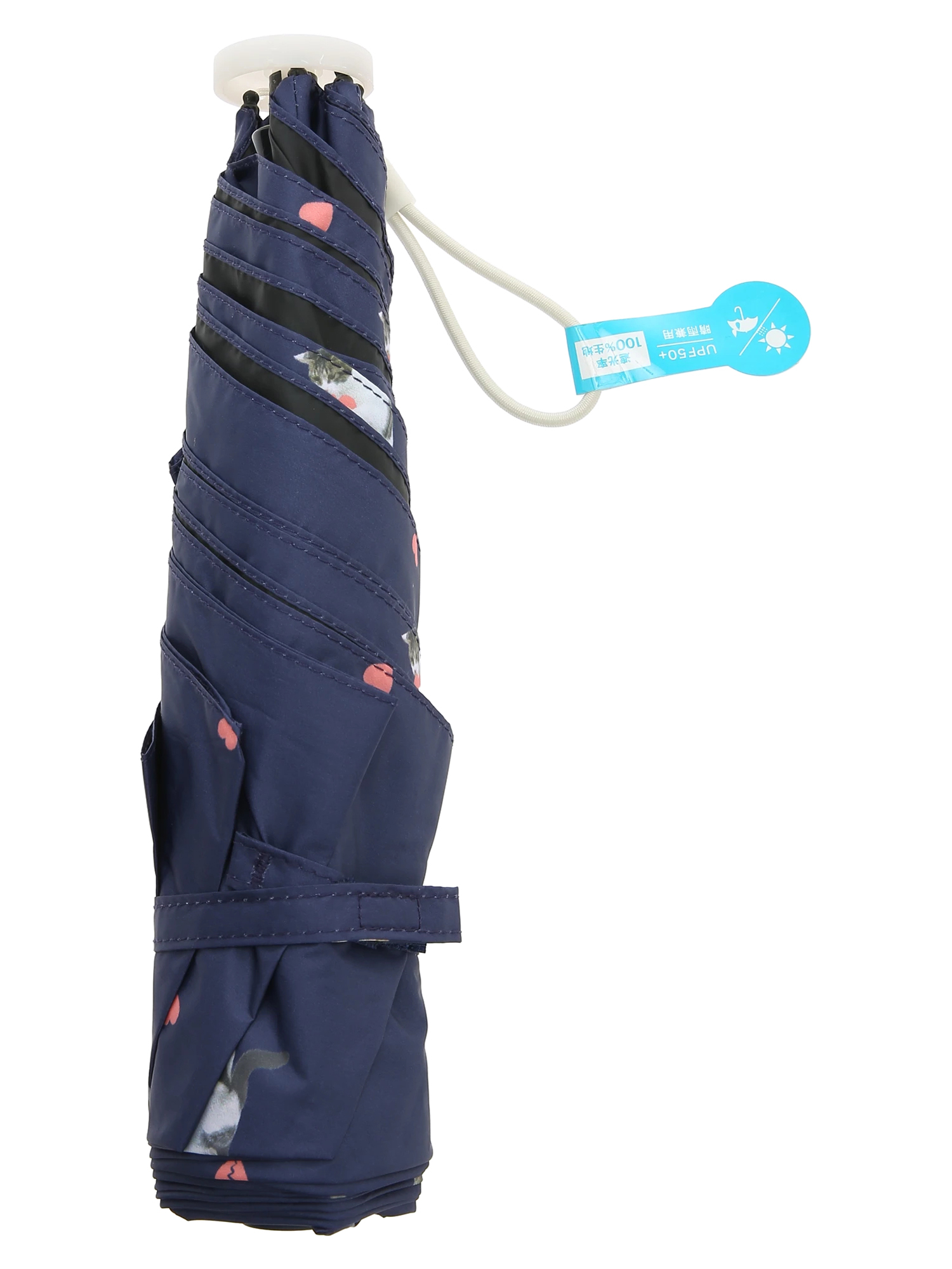 Wpc.】遮光軽量アンブレにゃん晴雨兼用折りたたみ傘 / Hare no hi