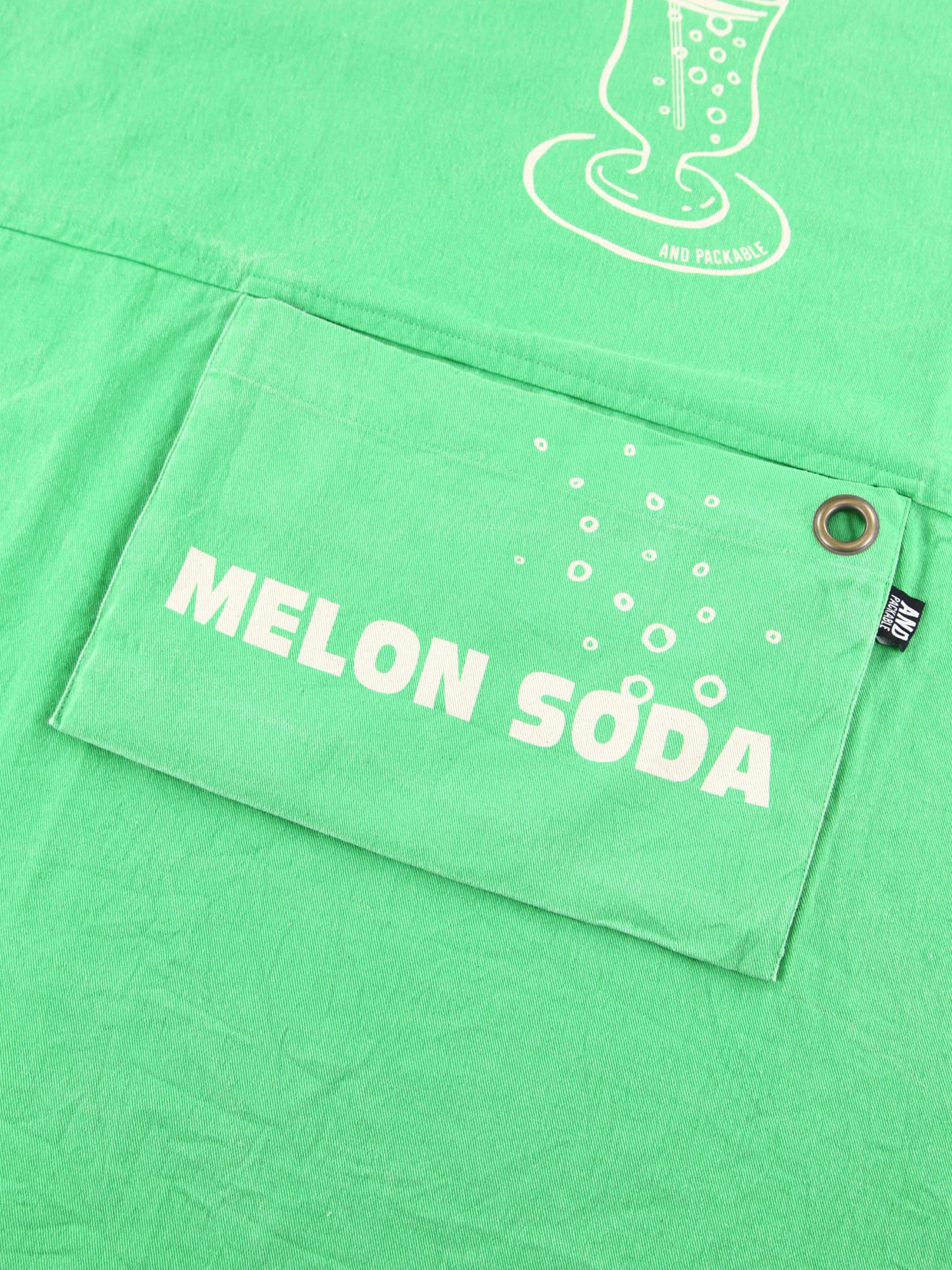 パッカブルエプロン【レトロメロンソーダ】 / Hare no hi（ハレノヒ