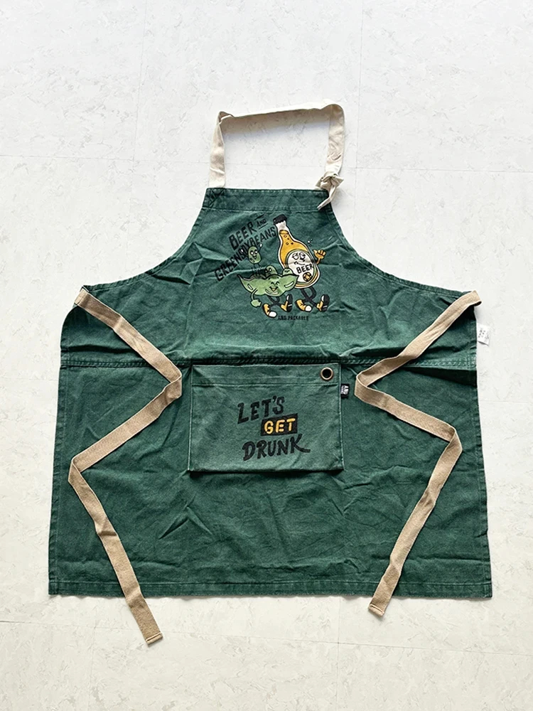 パッカブルエプロン【ビール＆枝豆】 / Hare no hi（ハレノヒ）の